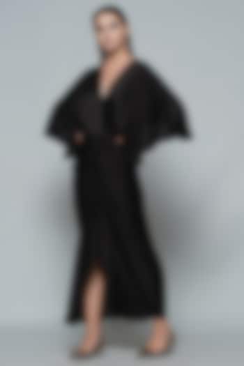 Black Modal Maxi Dress by Angry Owl