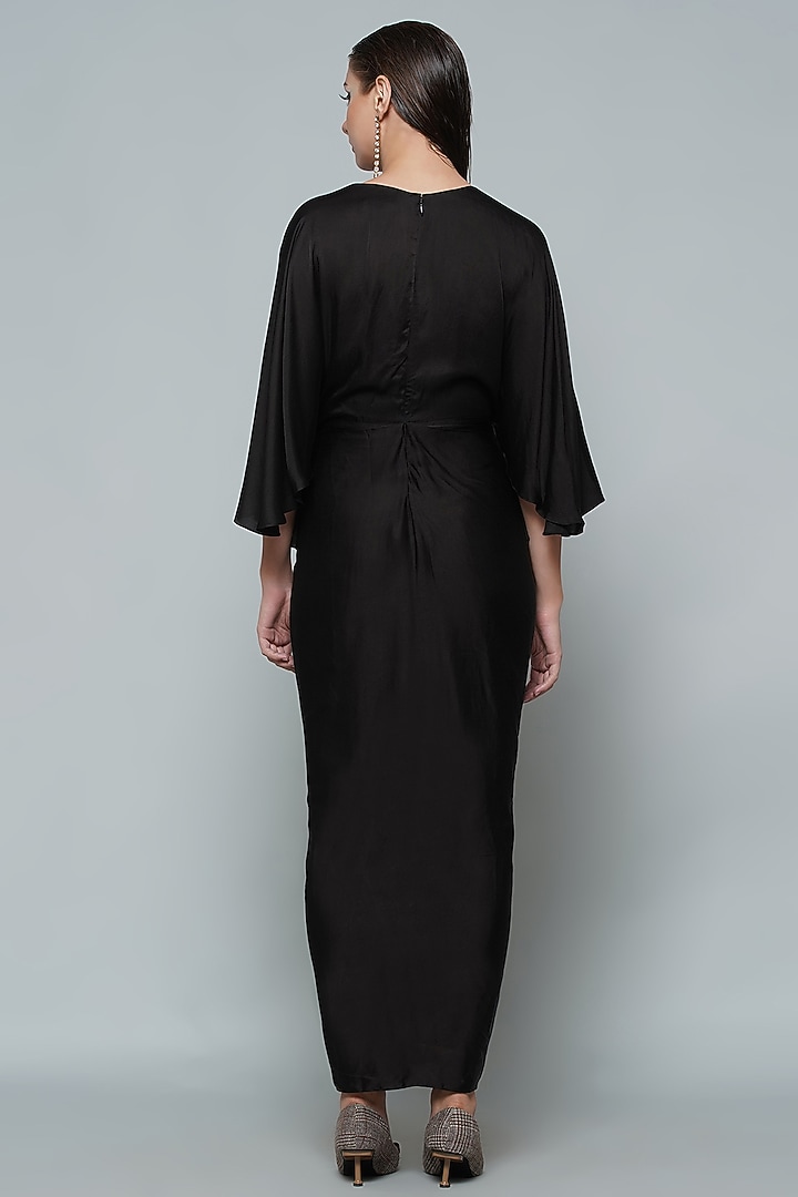 Black Modal Maxi Summer Dress by Angry Owl at Pernia's Pop Up Shop