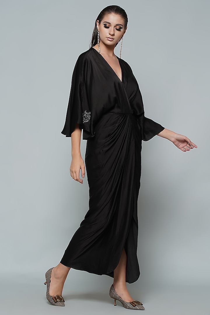 Black Modal Maxi Summer Dress by Angry Owl at Pernia's Pop Up Shop