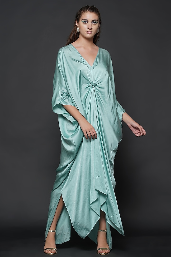 Sea Blue Modal Kaftan by Angry Owl