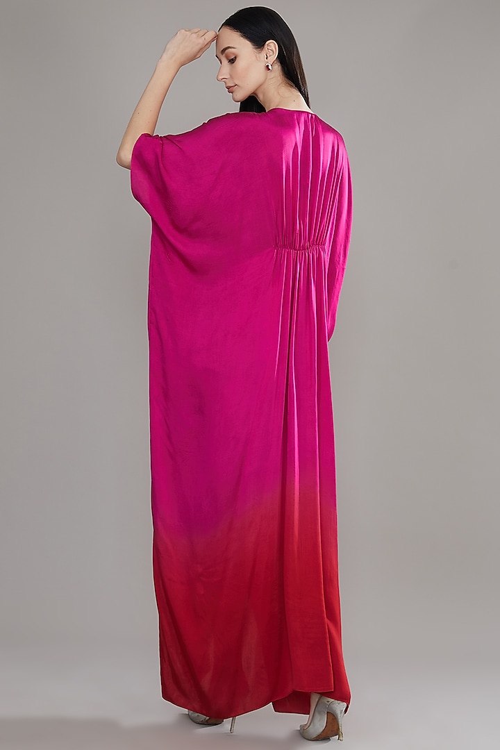 long hot pink bridesmaid dresses Straps Hot Pink Lace Mermaid Long Prom Dress – Ohmollydress main image 0