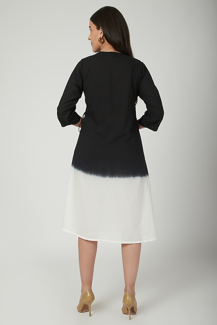 Black Ombre Wrap Summer Dress  by Ayinat By Taniya O'Connor at Pernia's Pop Up Shop