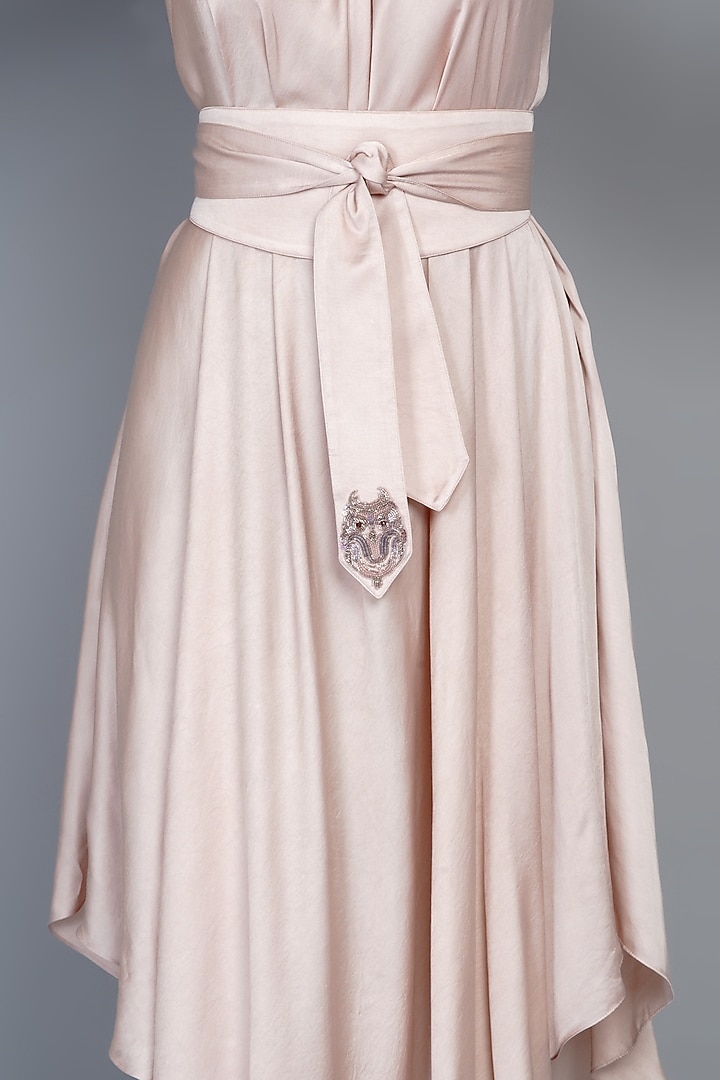 Pink Modal Summer Dress With Belt by Angry Owl at Pernia's Pop Up Shop