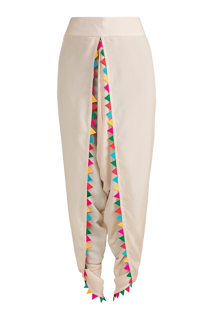 Multi Colored Embellished Printed Kaftan With Dhoti Pants by Ayinat By Taniya O'Connor at Pernia's Pop Up Shop