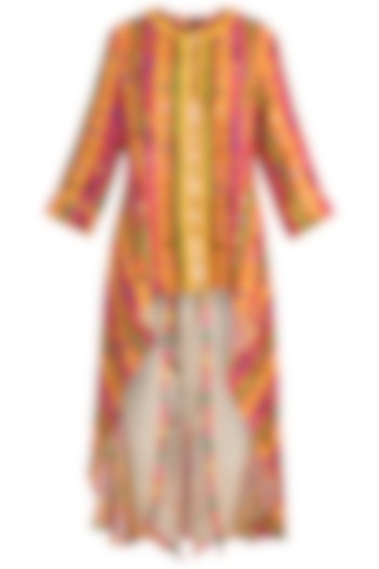 Multi Colored Printed Embellished Tunic With Dhoti Pants by Ayinat By Taniya O'Connor