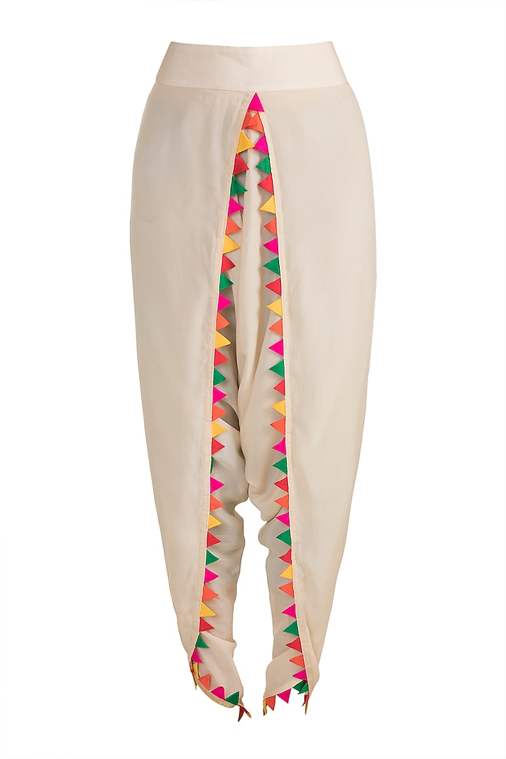 Multi Colored Printed Embellished Tunic With Dhoti Pants by Ayinat By Taniya O'Connor at Pernia's Pop Up Shop