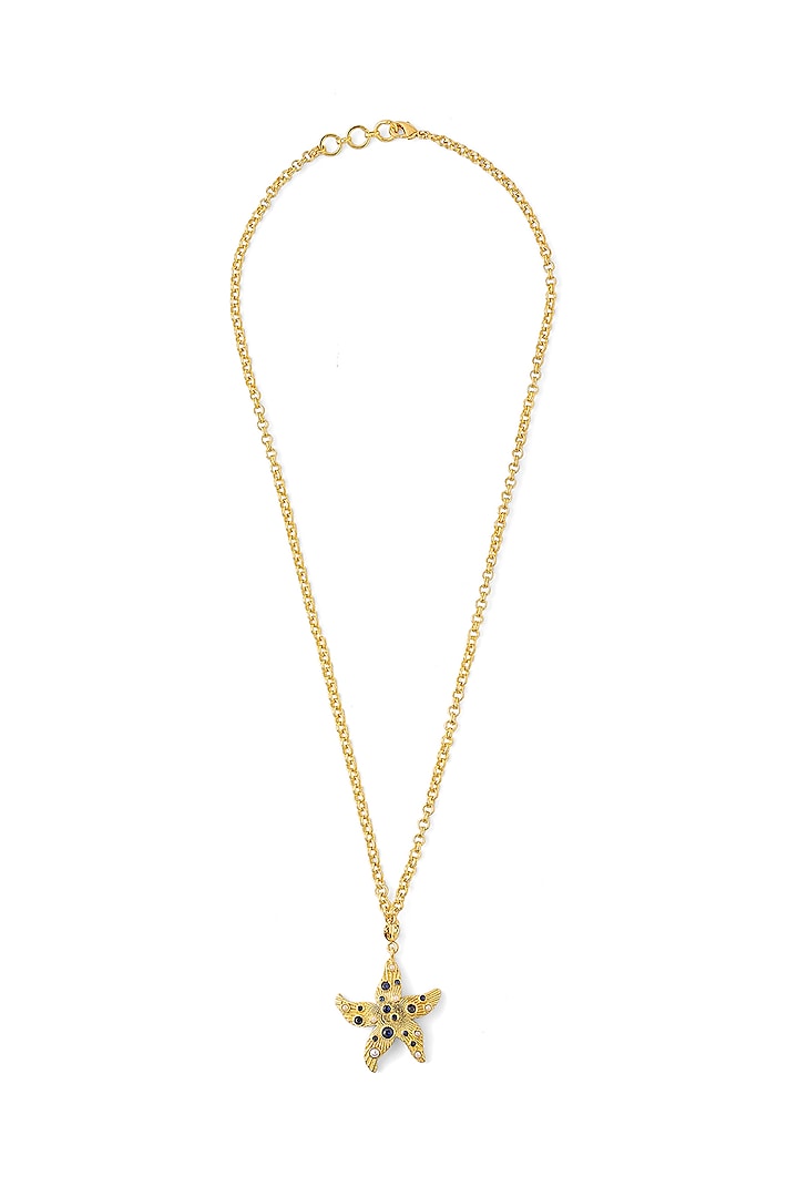 Gold Plated Starfish Necklace by Azga