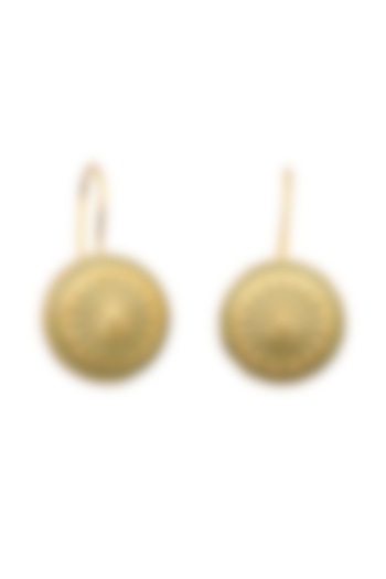 Gold Plated Enameled Earrings by Azga