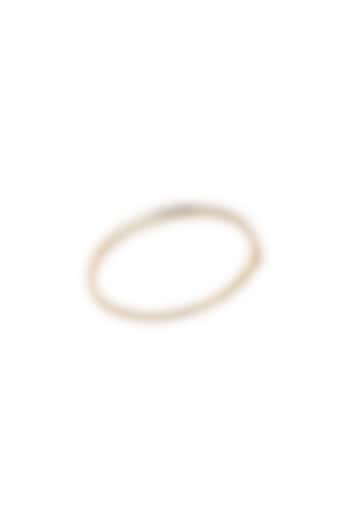 Yellow Gold Finish Diamond Bangle by Azure Jewel at Pernia's Pop Up Shop