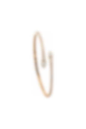 Yellow Gold Finish Round & Pear-Shaped Diamond by Azure Jewel at Pernia's Pop Up Shop