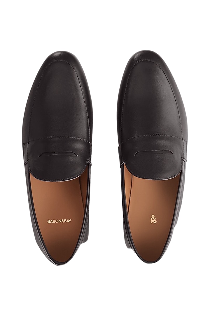 Black Loafers In Nappa Leather by Baron&Bay at Pernia's Pop Up Shop
