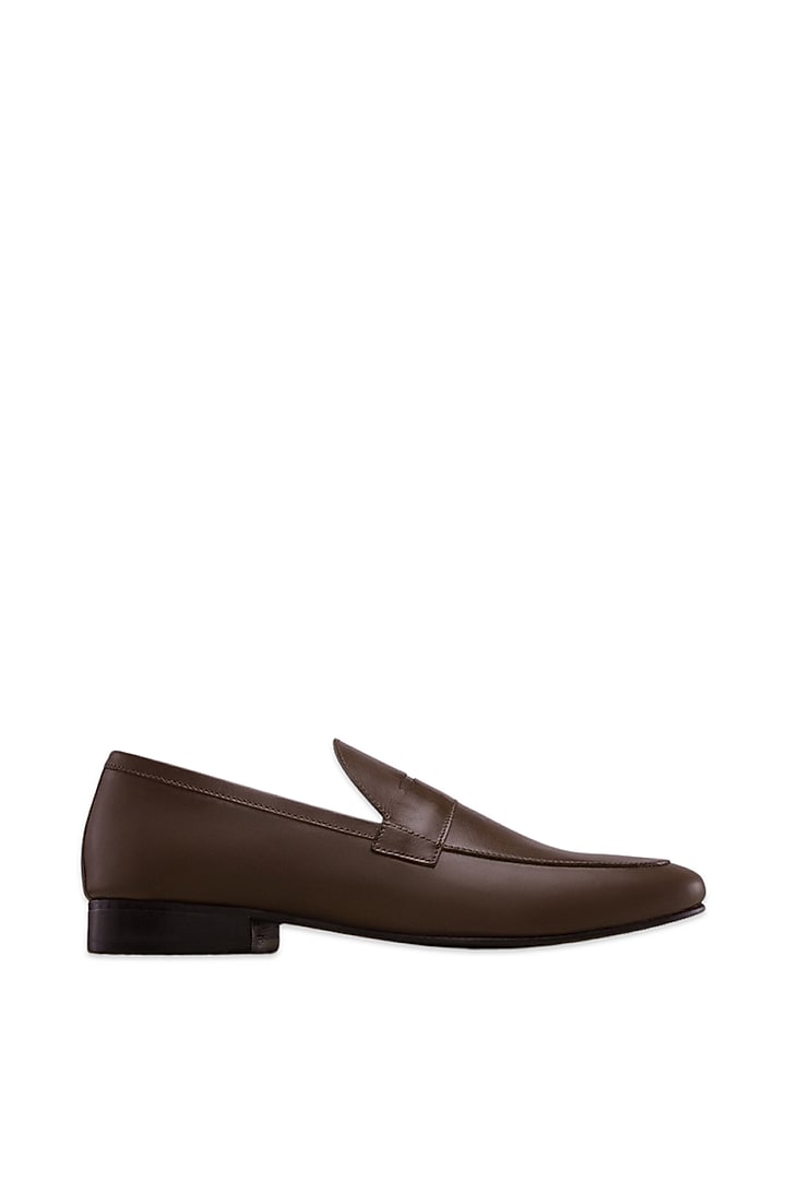Brown Loafers In Nappa Leather by Baron&Bay at Pernia's Pop Up Shop