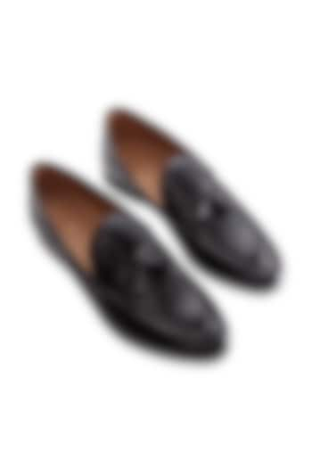 Black Loafers In Patent Leather by Baron&Bay