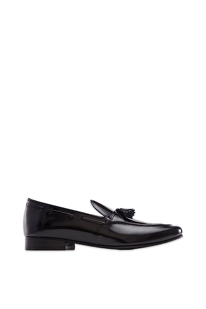 Black Loafers In Patent Leather by Baron&Bay at Pernia's Pop Up Shop