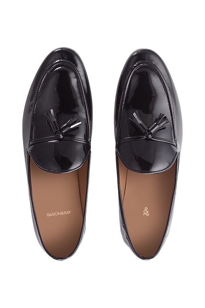 Black Loafers In Patent Leather by Baron&Bay at Pernia's Pop Up Shop