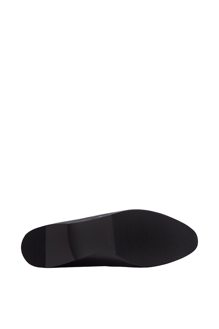 Black Loafers In Leather by Baron&Bay at Pernia's Pop Up Shop