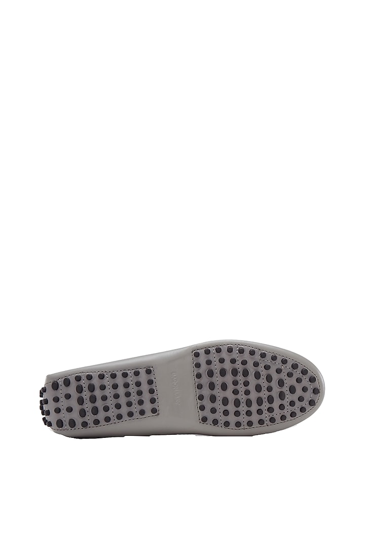 Grey Nappa Leather Shoes by Baron&Bay at Pernia's Pop Up Shop