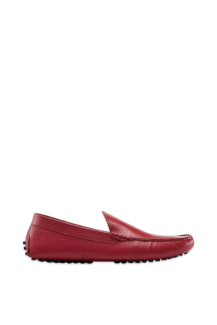 Red Milled Leather Shoes by Baron&Bay at Pernia's Pop Up Shop