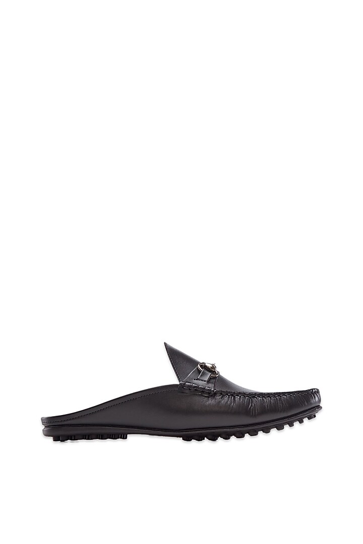 Black Mules In Nappa Leather by Baron&Bay at Pernia's Pop Up Shop