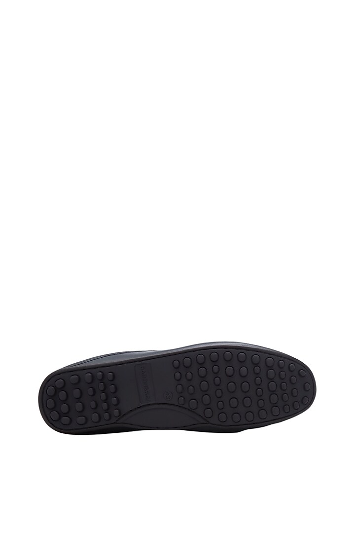 Black Woven Mules In Nappa Leather by Baron&Bay at Pernia's Pop Up Shop
