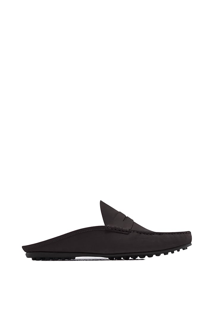 Black Penny Mules In Nappa Leather by Baron&Bay at Pernia's Pop Up Shop