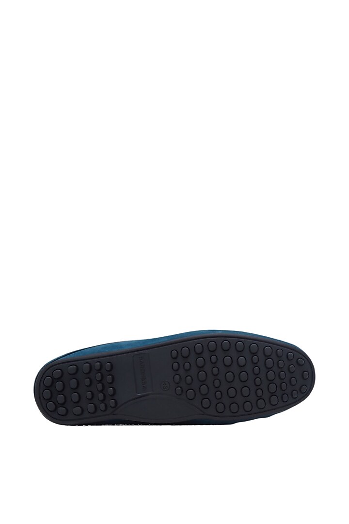 Blue Penny Mules In Nubuck Leather by Baron&Bay at Pernia's Pop Up Shop
