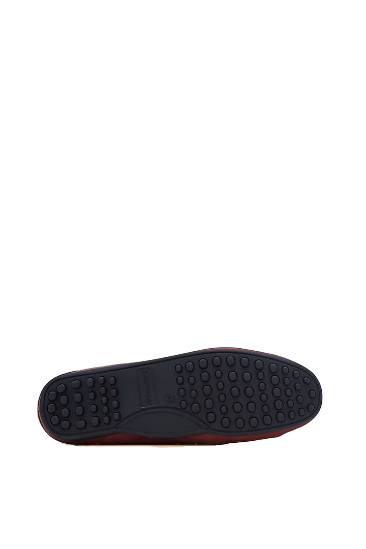 Burgundy Penny Mules In Nubuck Leather by Baron&Bay at Pernia's Pop Up Shop