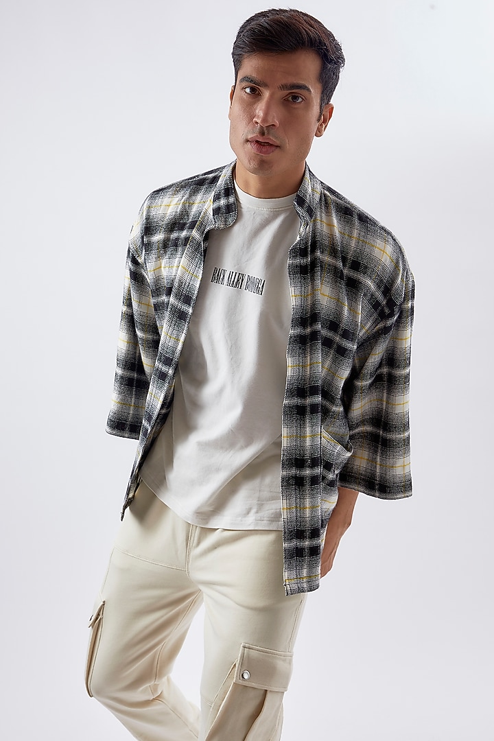 Multi-Colored Cotton Printed Kimono Summer Shirt by BACK ALLEY BODEGA at Pernia's Pop Up Shop