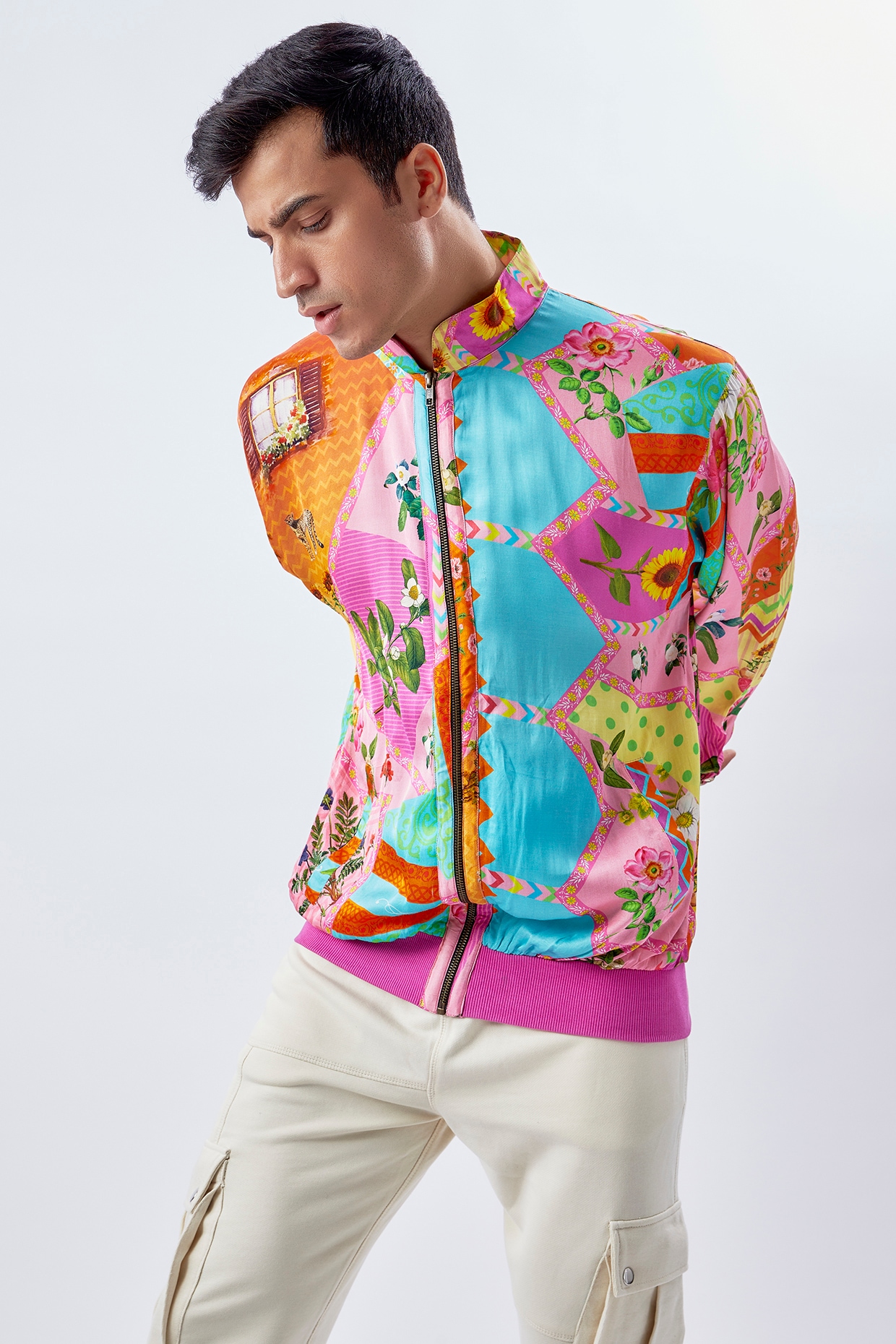 Fairfield Bloom Silk Aviator Jacket – The Social Outfit
