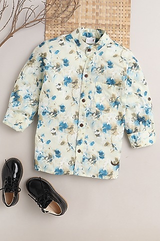 Lemon Printed Shirt For Boys by Baatcheet