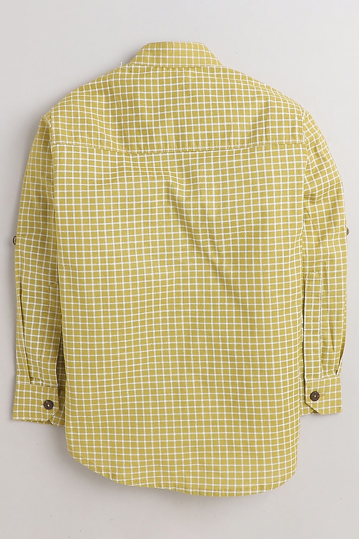 Lemon Cotton Printed Shirt For Boys by Baatcheet at Pernia's Pop Up Shop