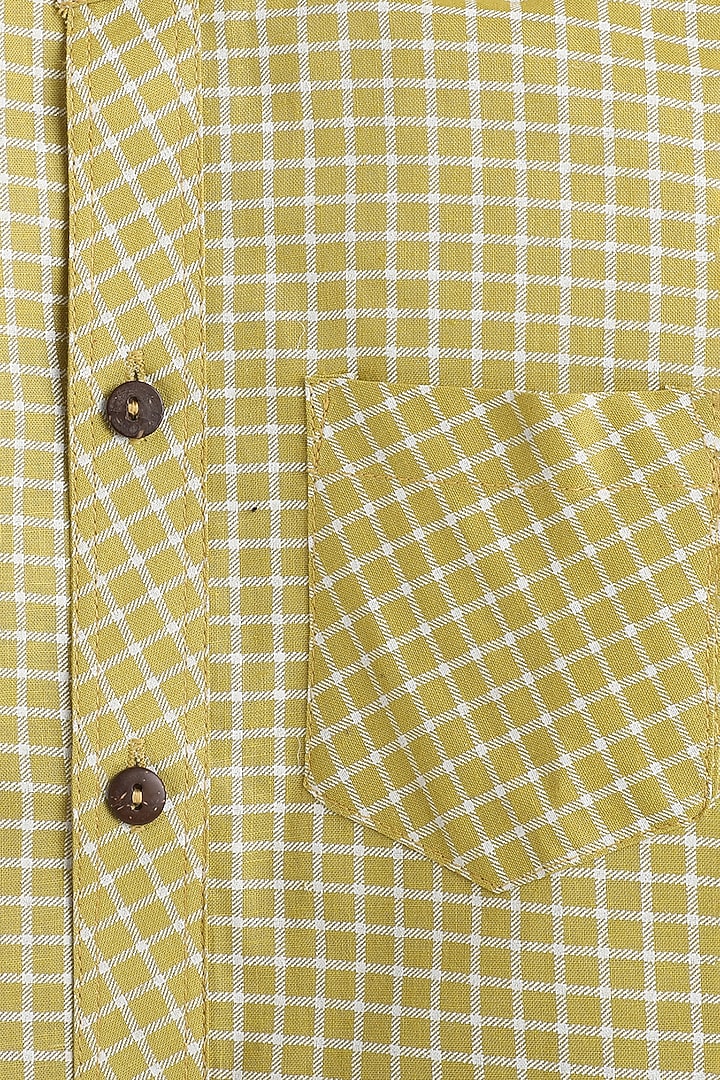 Lemon Cotton Printed Shirt For Boys by Baatcheet at Pernia's Pop Up Shop