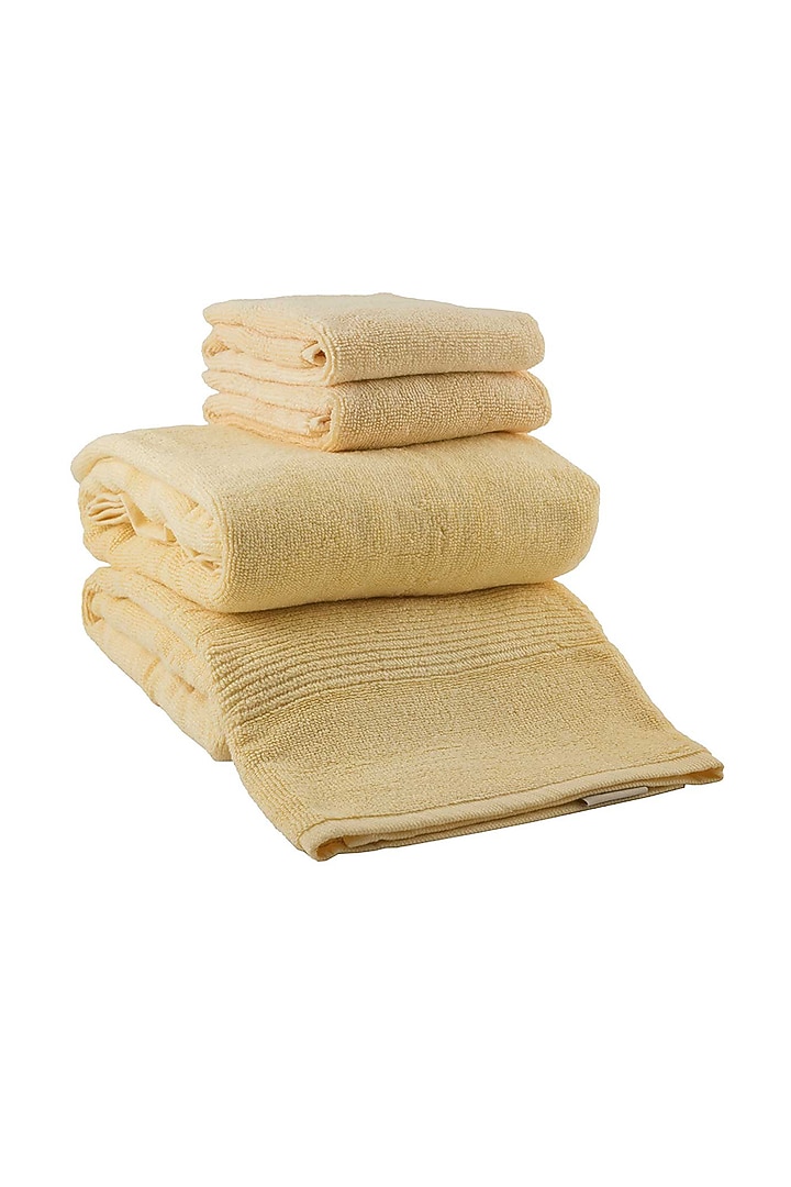 Yellow Face Towels by By ADAB at Pernia's Pop Up Shop