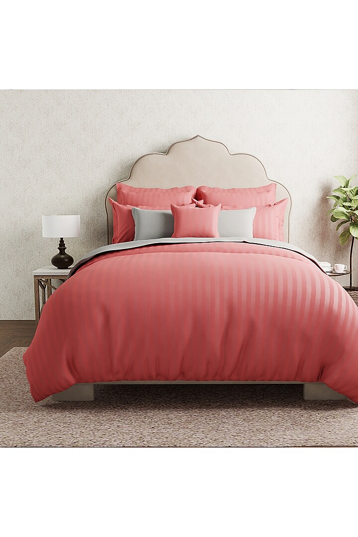 Peach Cotton Duvet Set by By ADAB at Pernia's Pop Up Shop