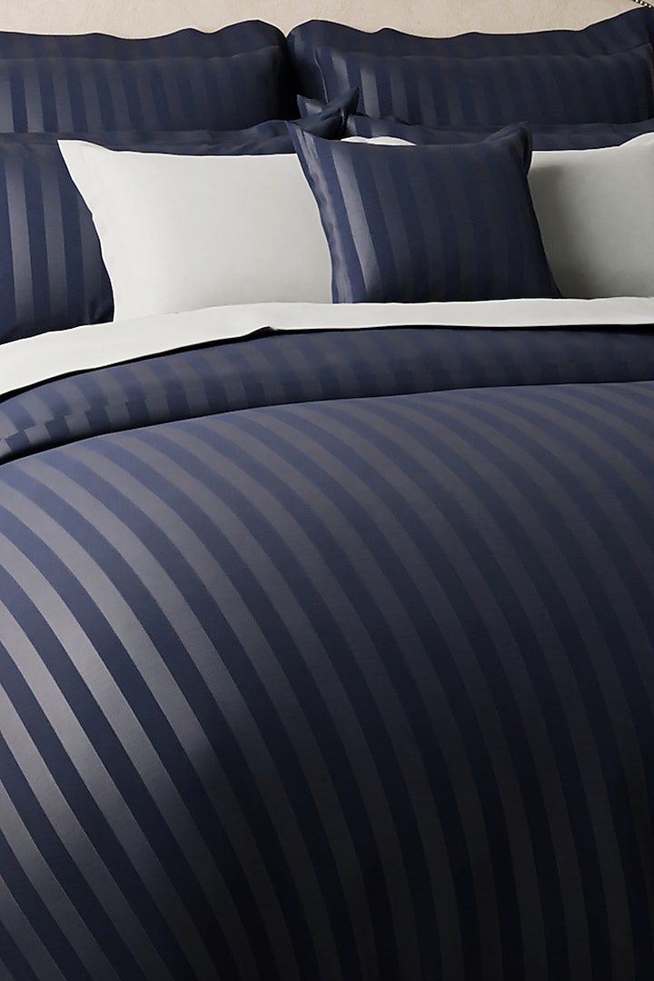 Midnight Blue Cotton Bedsheet Set by By ADAB at Pernia's Pop Up Shop