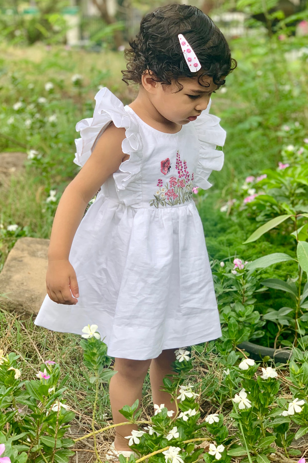 RG Collection Embellished, Self Design Baby Girls Dress (White, 2-3 Years)  : Amazon.in: Clothing & Accessories