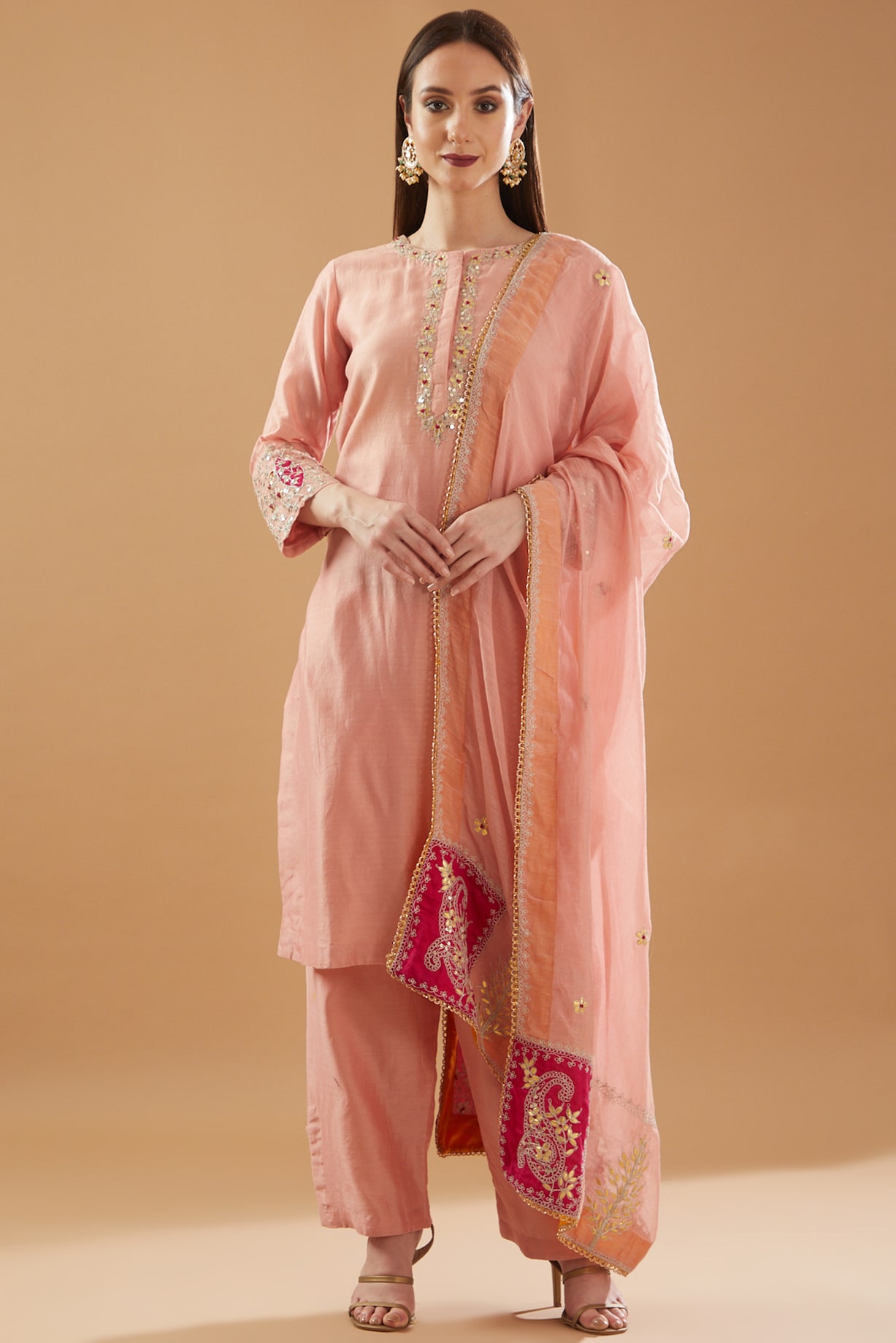 Nandini Chanderi Silk Kurta