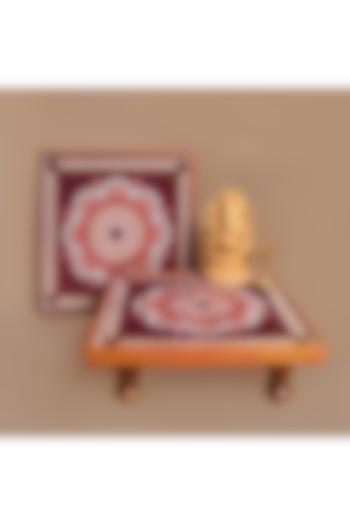 Maroon Mandala Art Bajot by BambaiSe at Pernia's Pop Up Shop