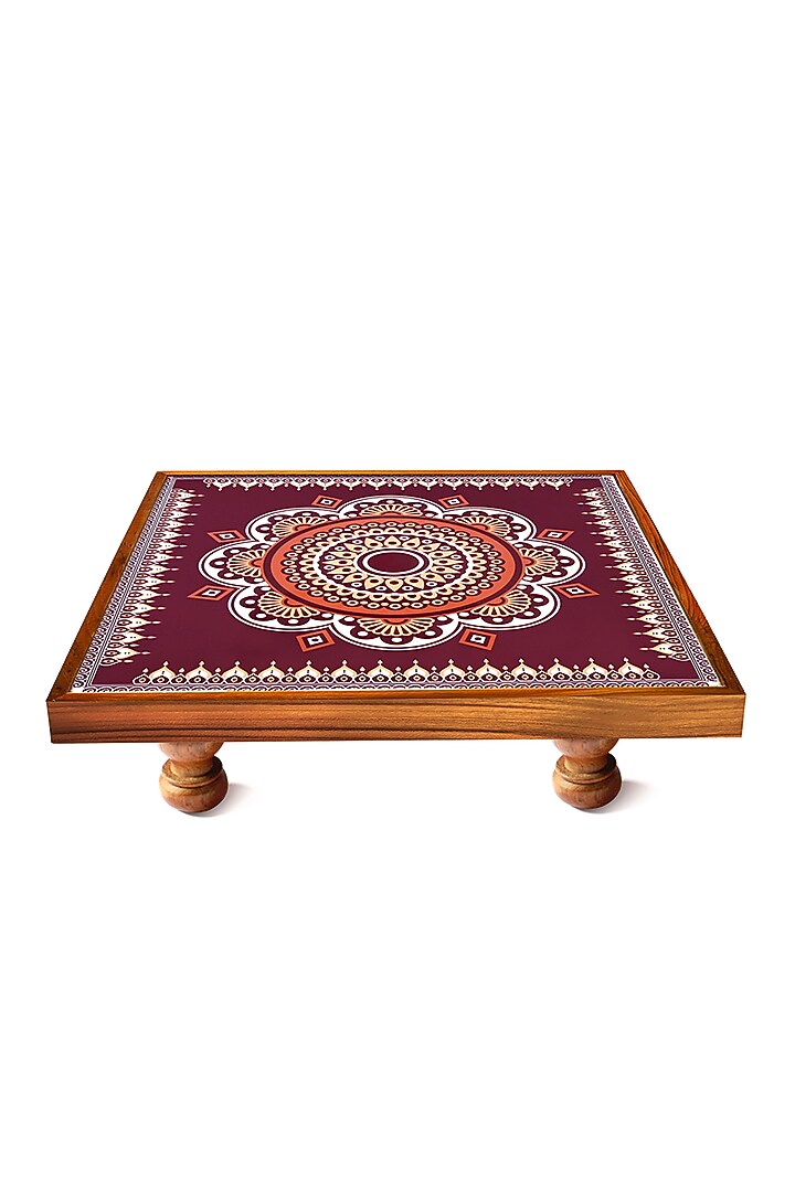 Maroon Mandala Art Bajot by BambaiSe at Pernia's Pop Up Shop