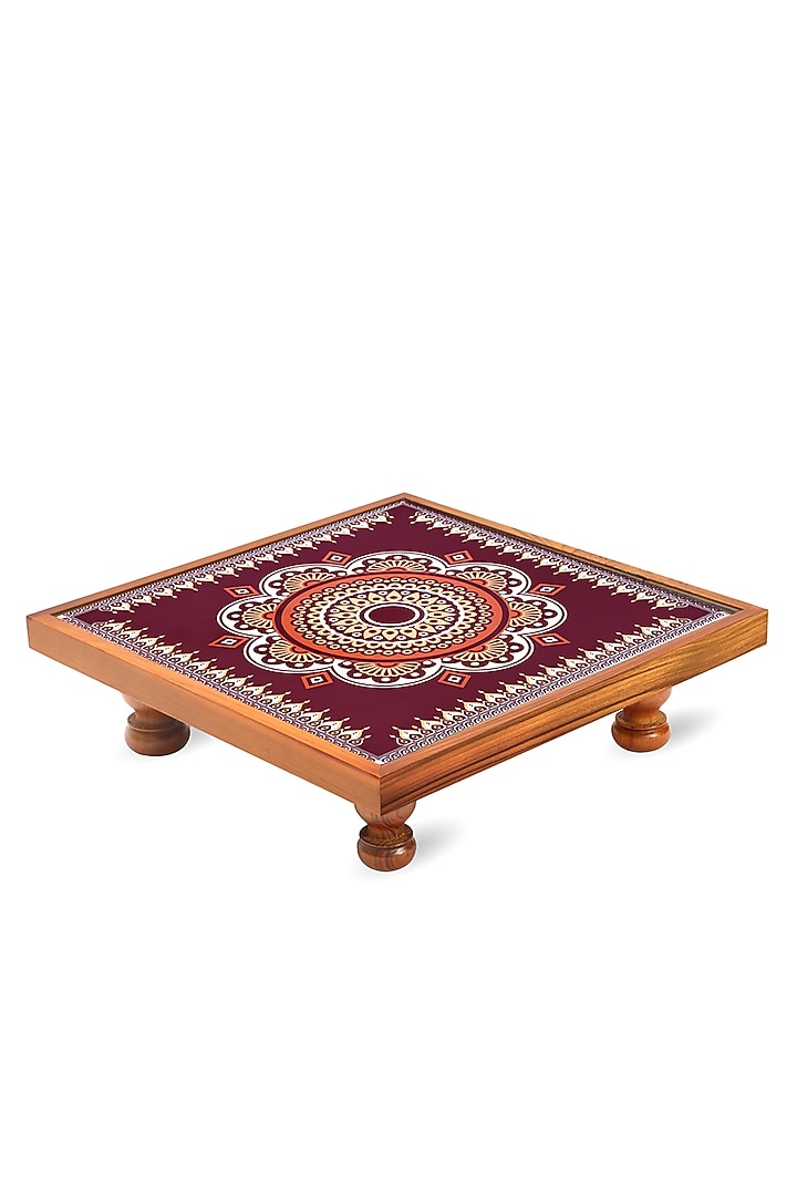Maroon Mandala Art Bajot by BambaiSe at Pernia's Pop Up Shop
