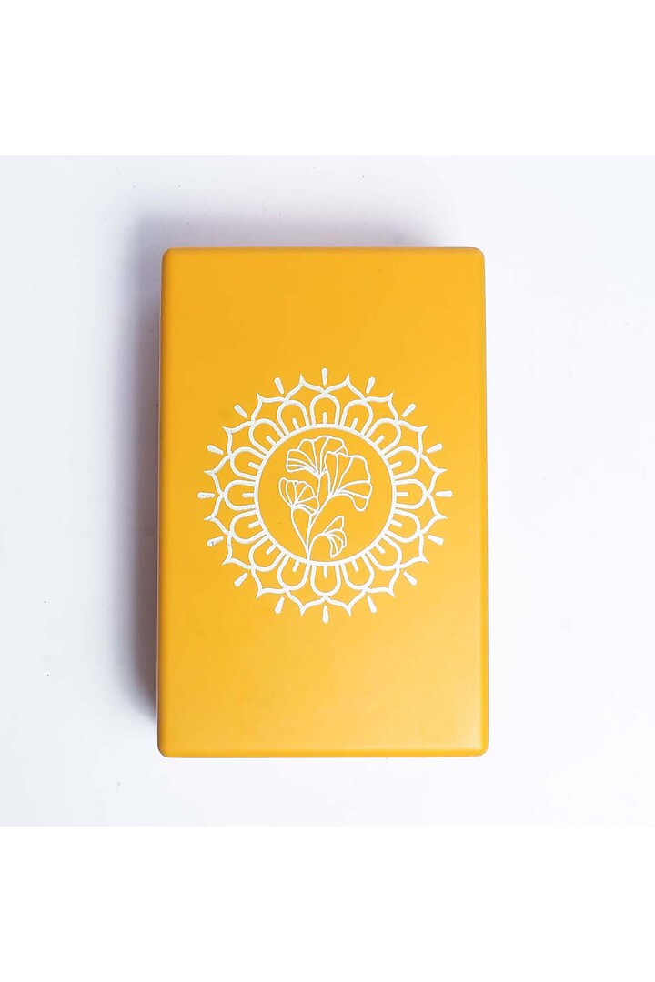 Yellow Wood Accessories Box by BambaiSe at Pernia's Pop Up Shop