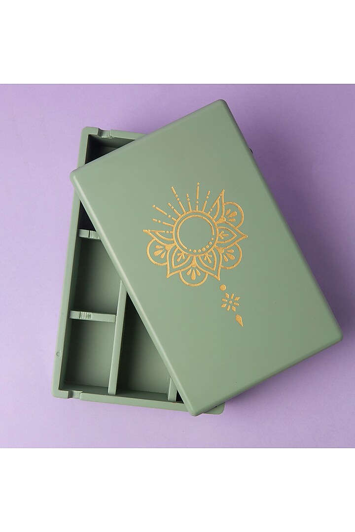 Pista Green Wood Accessories Box by BambaiSe at Pernia's Pop Up Shop