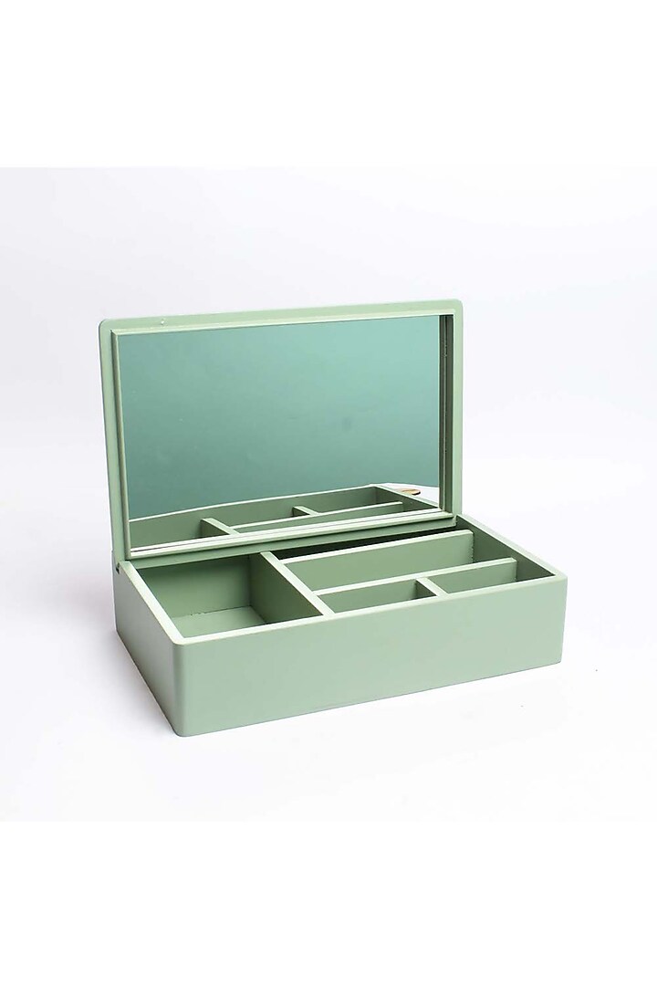 Pista Green Wood Accessories Box by BambaiSe at Pernia's Pop Up Shop