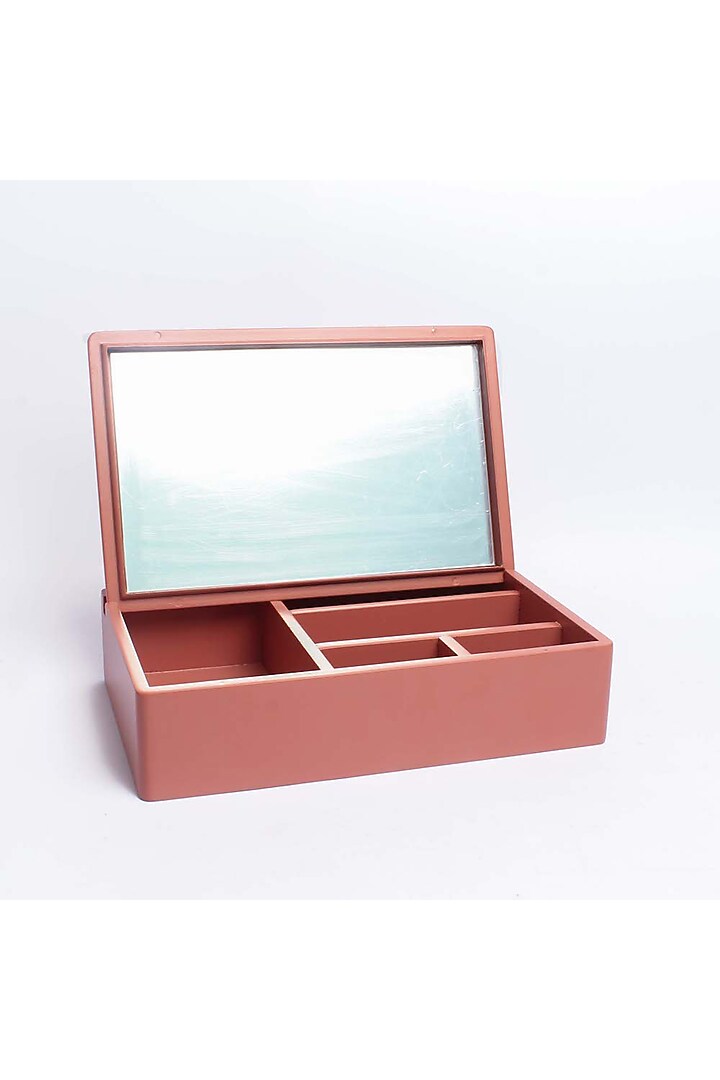 Amber Orange Wood Accessories Box by BambaiSe at Pernia's Pop Up Shop