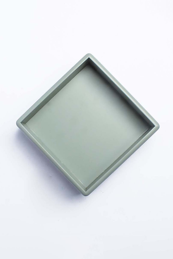 Grey Wooden Revolving Jar Tray by BambaiSe at Pernia's Pop Up Shop