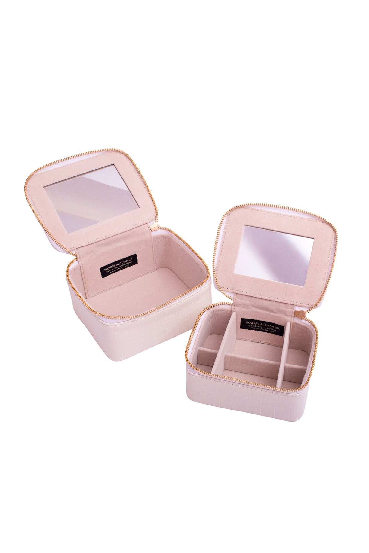 Blue Faux Leather Organizer Box Set by Bombay Artisan at