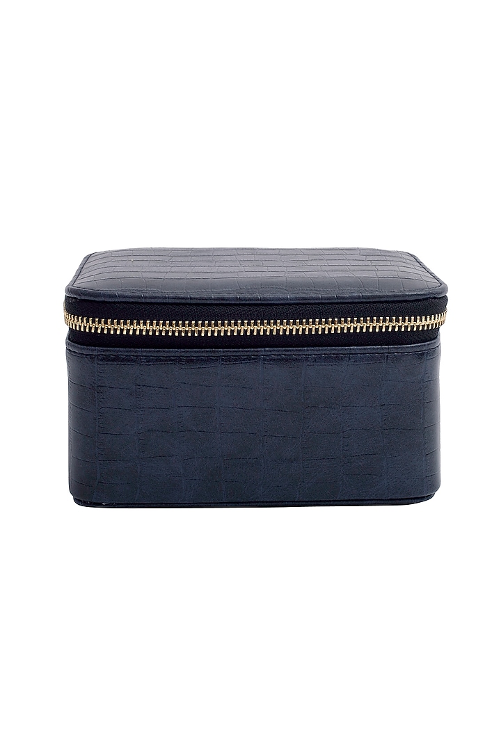 Midnight Grey Faux Leather Organizer Box Set by Bombay Artisan Co. at Pernia's Pop Up Shop