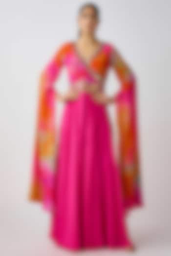 Multi-Colored Crepe Cutdana Embroidered Jumpsuit by Basanti - Kapde aur Koffee at Pernia's Pop Up Shop