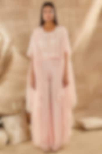 Lilac Organza Cape Set by Basanti - Kapde aur Koffee at Pernia's Pop Up Shop