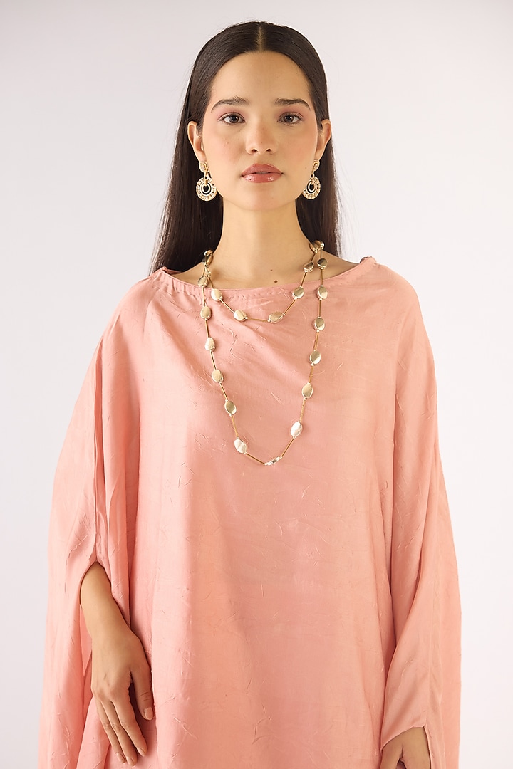 Baby Pink Muslin Co-Ord Set by Basanti - Kapde aur Koffee at Pernia's Pop Up Shop